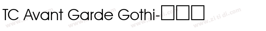 TC Avant Garde Gothi字体转换